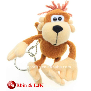 High quality custom stuffed monkey keychain